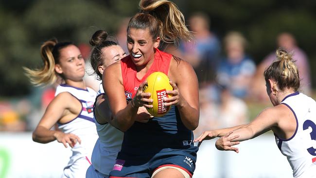 Alyssa Mifsud booted two goals in the win. Picture: Wayne Ludbey