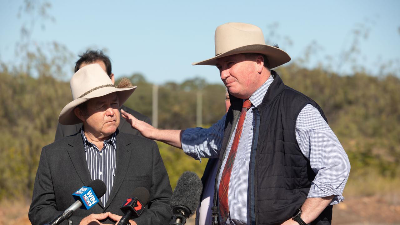 Barnaby Joyce blasted Ms Hopkins for her comments. Picture: Steve Vit