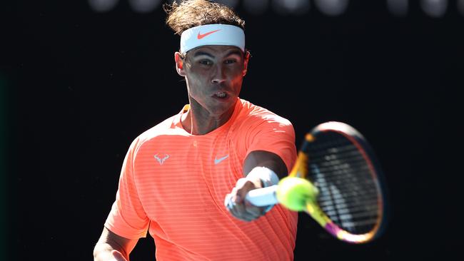 Rafael Nadal is yet to drop a set at the Australian Open. Picture: Getty Images