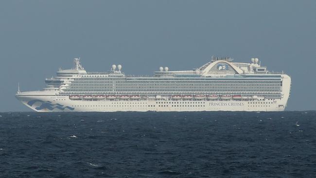 The docking and disembarking of 2700 passengers on-board the Ruby Princess was labelled a ‘disaster’. Picture: Damian Shaw