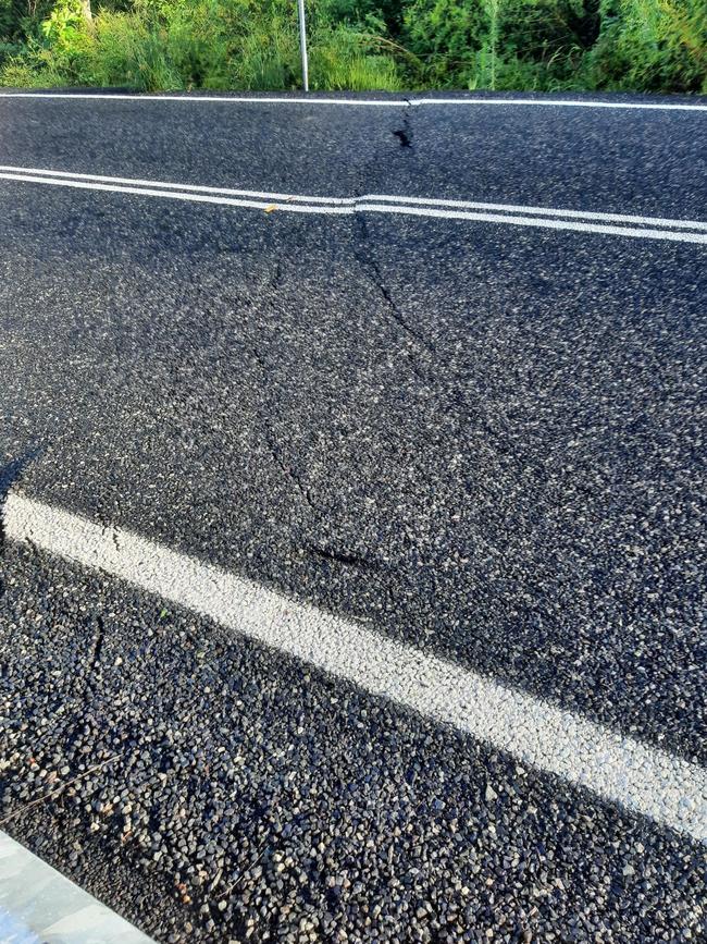 Richmond Valley Council has closed Naughtons Gap Road after a severe land slip.