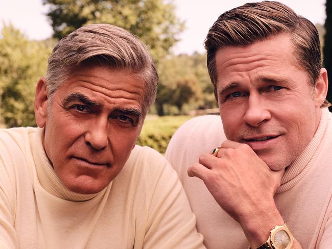 George Clooney and Brad Pitt