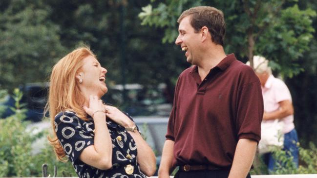 Fergie and Andrew in 1995. Picture: DAVID GILES / AFP