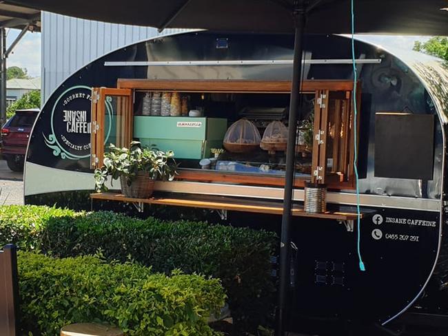 The Insane Caffeine van is just one part of the Childers business which has become a popular stop for travellers on the Bruce Highway.