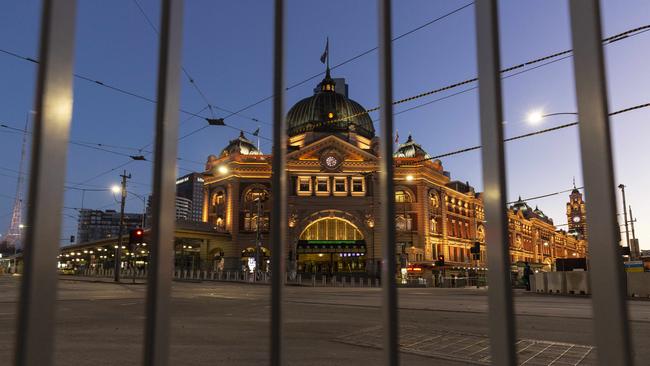 Flinders Street Station was out of bounds for the man from Doncaster East. Picture: NCA NewsWire / Daniel Pockett