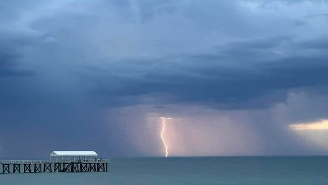A vigorous cold front is set to bring wild weather across SA with extreme winds and storms to lash the state on Monday morning. Picture: Facebook/ Shaz Agio