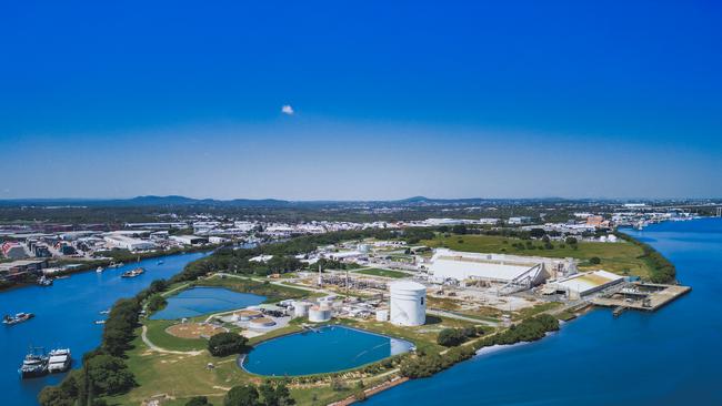 Dyno Nobel’s property on Gibson Island in the Brisbane River.