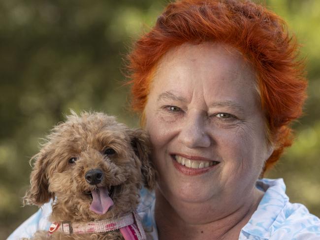 Flossie was missing for almost a week - she' s now back with her owner Dr Ann-Louise Hordacre . 3rd February 2025 Picture: Brett Hartwig