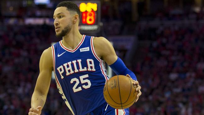 Simmons took charge for the Sixers against Brooklyn. Picture: Getty Images/AFP