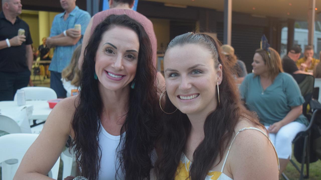 Sherry Smith and Emily Stoiljkovic from Airlie Beach celebrated New Year at the Whitsunday Sailing Club. Picture: Laura Thomas