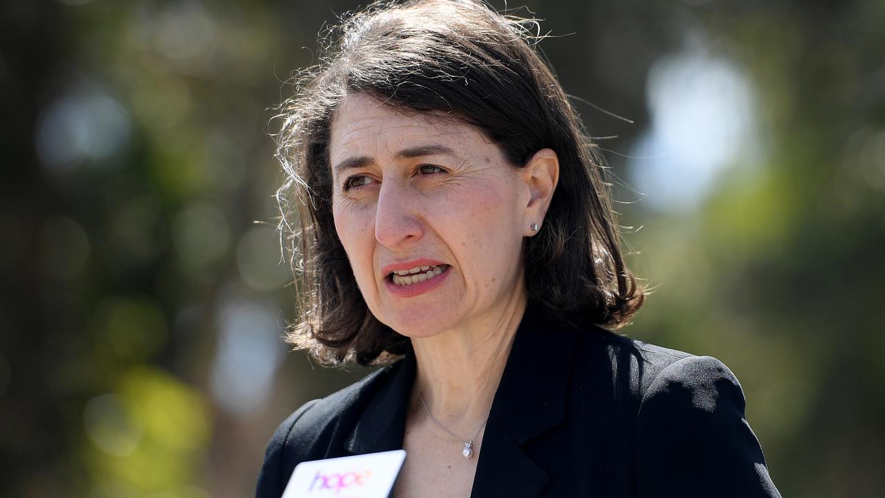 NSW Premier Gladys Berejiklian has given a clear indication of when NSW residents can travel overseas. Picture: Dan Himbrechts-Pool/Getty Images.