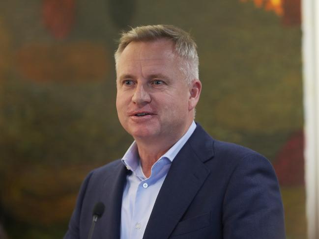 Premier Jeremy Rockliff launching suicide prevention program. Picture: Nikki Davis-Jones
