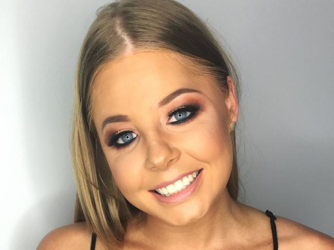 Supplied image of Zoe McGinty who died suddenly aged 20 from meningococcal in 2017