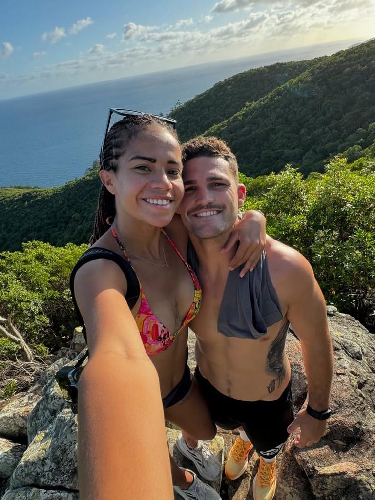 Nathan Cleary and Mary Fowler post from there holiday to the Whitsundays recently Picture Instagram