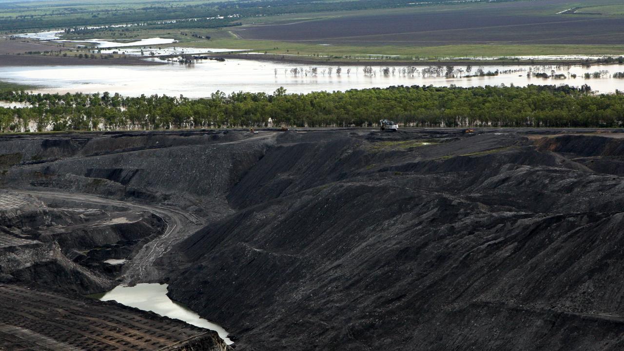 Aerial view of the Curragh coal mine.