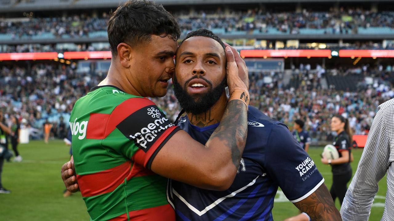 Both Latrell Mitchell and Josh Addo-Carr were handed suspensions by the NRL in 2024. Picture: NRL Photos