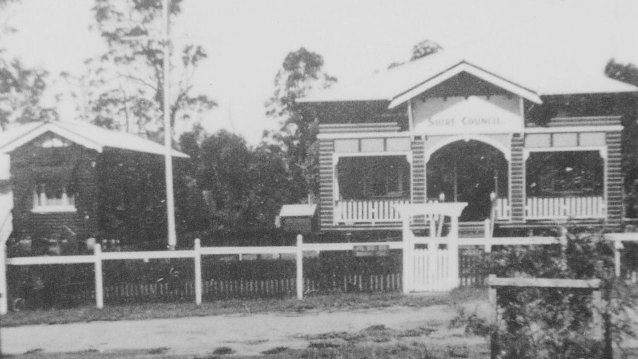 The old council chambers in Landsborough in 1924.