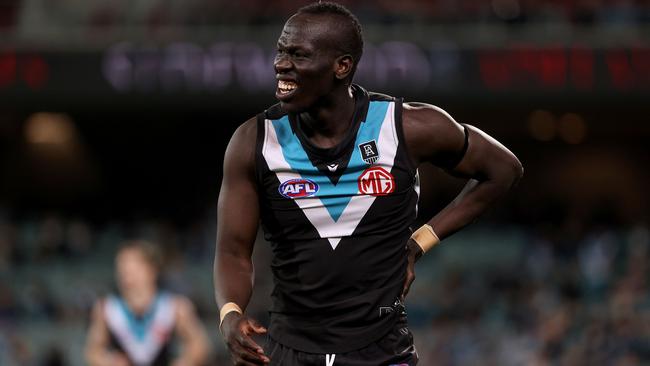 Aliir Aliir has been a linchpin for the power defence. Picture: AFL Photos/Getty Images