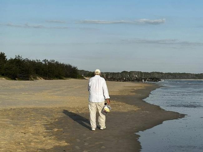 Noosa locals are applauding a man whose thoughtful beach-cleaning efforts were highlighted in a Facebook post. Photo: Bianca Pascoe.