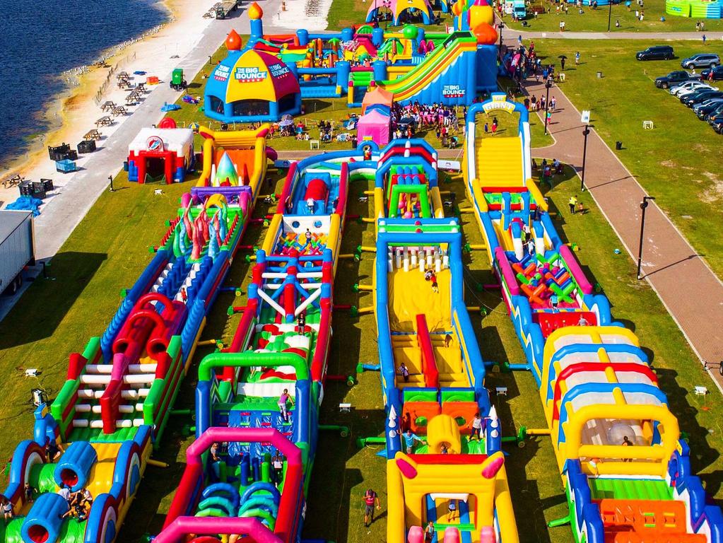 The jumping castle is the world's biggest. Picture: Sarasota Experience