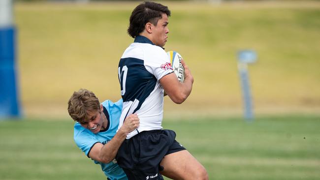 NSW Juniors player Felix Turinui carries the ball. Picture: Julian Andrews