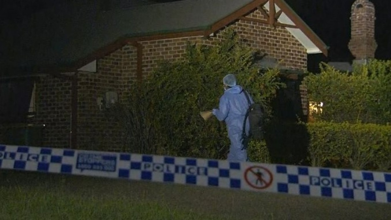 The house has been declared a crime scene. Picture: Nine News