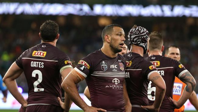 The look on Will Chambers’ face says it all - but that didn;t stop Kevin Walters putting it into words after Sunday night’s Origin debacle. Picture: Paul Kane/Getty Images.