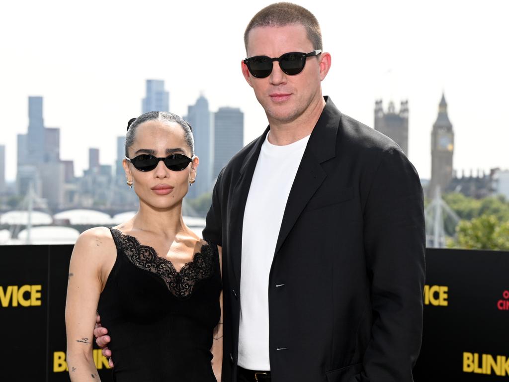 Zoe Kravitz and Channing Tatum at the photocall for Blink Twice in London on August 18. Picture: Getty Images