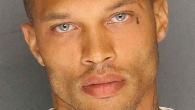 Hot mugshot guy ... Jeremy Meeks, 30, has landed a modelling contract. Picture: Stockton Police Department