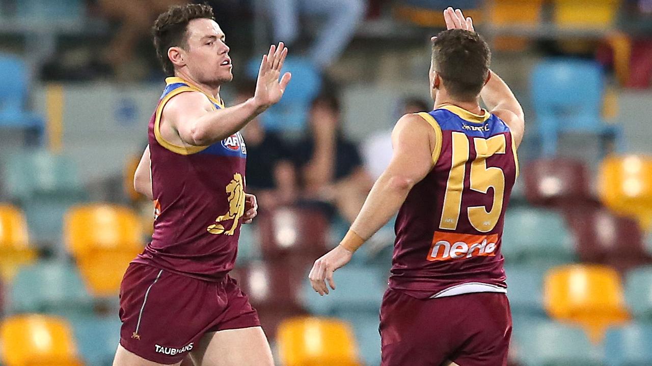 Lachie Neale reportedly wants out of the Brisbane Lions. Picture: Jono Searle/AFL Photos/via Getty Images