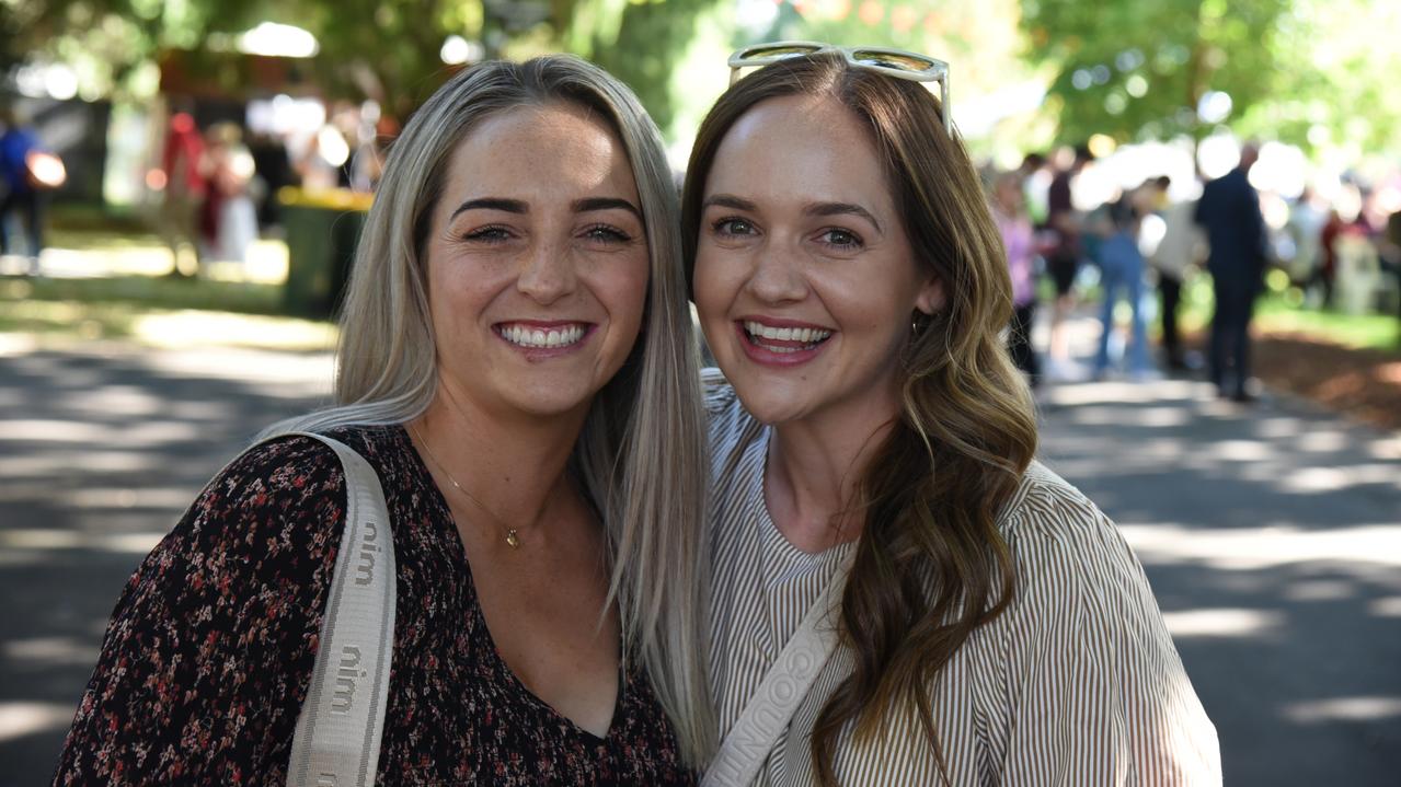 Siobhan Clark and Rose Johnson at City Park on Day 1 of Launceston's Festivale. Picture: Alex Treacy