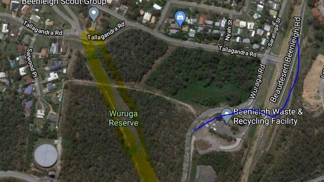 Logan City Council has looked at possibilities of putting a road through the Wuruga Reserve