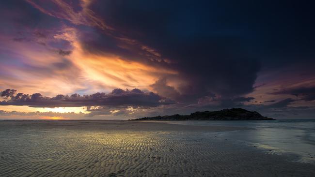 Calm before the storm - sunset at Nhulunbuy the night before Cyclone Nathan hit. Picture: Matt Burman Photography