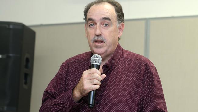 Former chief of staff Wayne Moran speaking. Picture: Richard Gosling