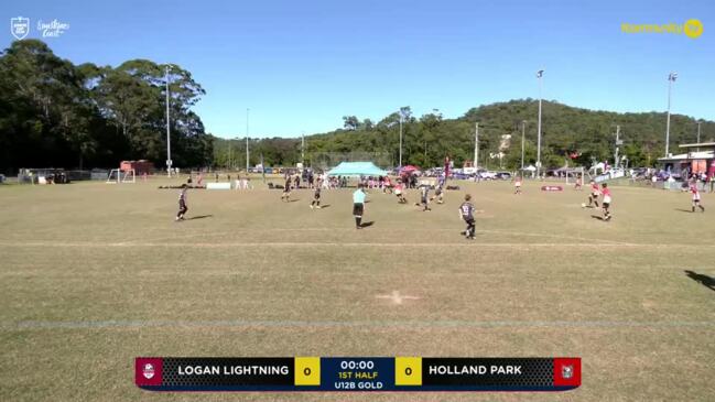 Replay: Logan Lightning v Redlands United (U12 boys gold cup) - Football Queensland Junior Cup Day 2