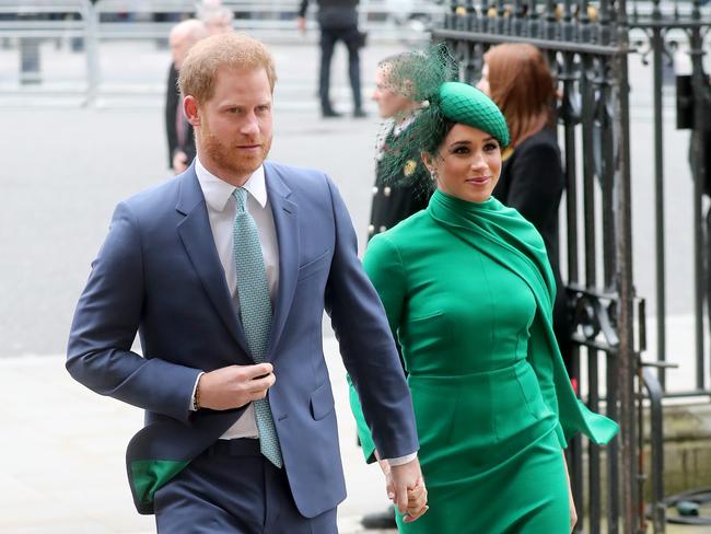 The Duke and Duchess attend their final royal duty, the Commonwealth Day Service. Picture: Chris Jackson/Getty Images