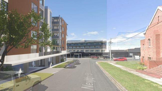 A 3D render of what a proposed social housing project in Devonport could look like once complete. Picture: Supplied.