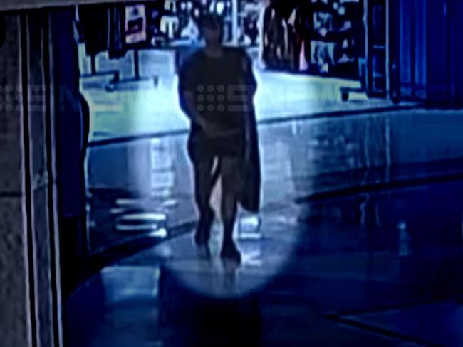 CCTV shows Beau Lamarre-Condon allegedly buying a surfboard bag. Picture: 9 NEWS