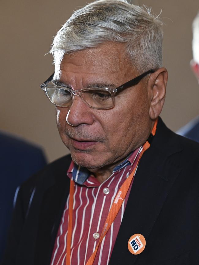 No campaign spokesman Warren Mundine says no vote will lead to treaties. Picture: NCA NewsWire / Martin Ollman