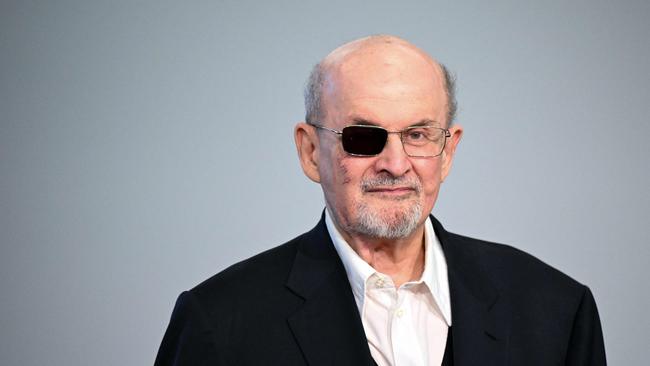 Author Salman Rushdie has written a silm, elegant and essential book about the 2022 attack at a festival that left him blind in one eye. Picture: AFP