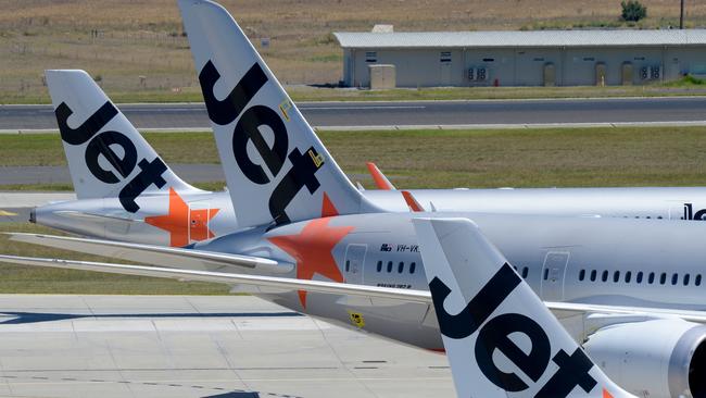 Jetstar has suspended its Cairns to Bali route for a period of three months. Picture: NCA NewsWire / Andrew Henshaw