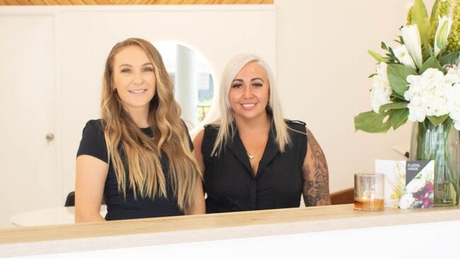 Dannielle Rossetto (left) and Jayde Smith from Coastal Artistry were crowned top hairdressers on the Sunshine Coast.