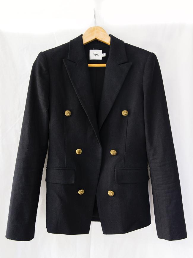 <b>Aje blazer:</b> It’s a classic. It’s black, comfortable, smart and goes with everything