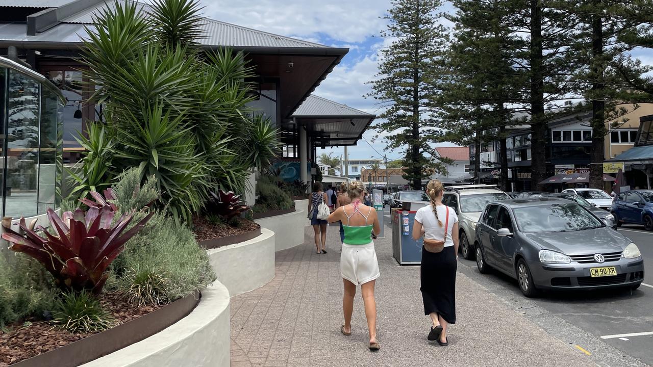 Schoolies have been hitting the shops and soaking in the sunshine before evening events. Picture: Savannah Pocock