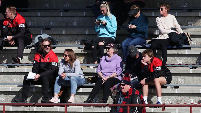 Football. Tasmanian State League. North Hobart V North Launceston. Fans in the Roy Cazaly Stand. Picture: NIKKI DAVIS-JONES