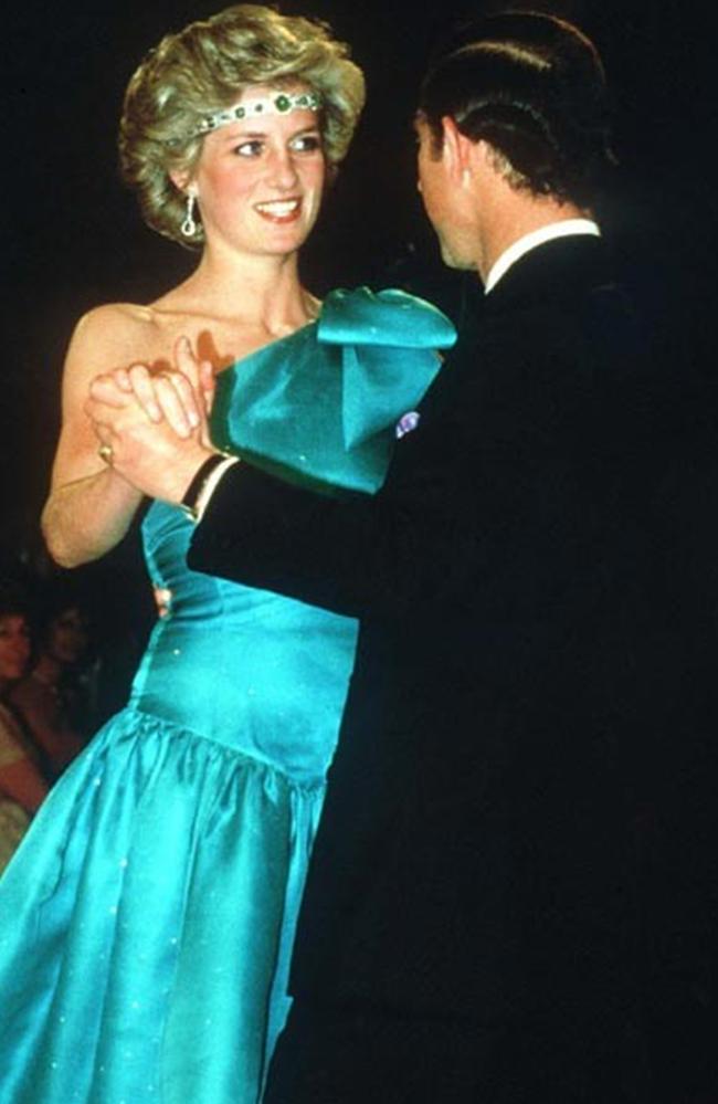 Beauty and style ... Princess Diana and Prince Charles at a ball at the Southern Cross Hotel in Melbourne on October 31st, 1985.