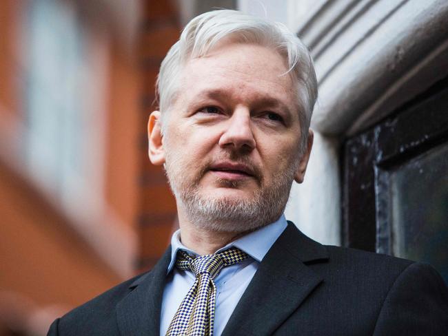 Julian Assange responded, saying there was ‘something wrong with Hillary Clinton’. Picture: AFP