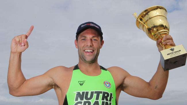 Kendrick Louis after winning the Nurri-Grain ironman crown. Pic: HarvPix