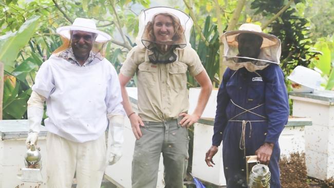 BEEKEEPING: On February 12, 2021, Dr Cooper Schouten (middle with colleagues undertaking fieldwork in PNG) will give the SCU graduate address on February 13, 2021. Dr Schouten's research focused on beekeeping in PNG and how this can make a positive impact of some of the poorest communities.