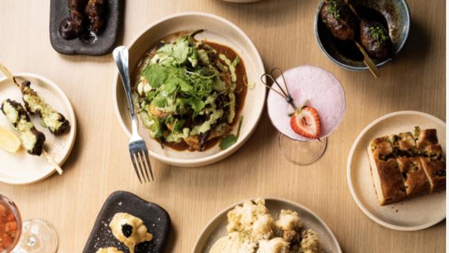 A table of food at Koyo restaurant, Prospect.